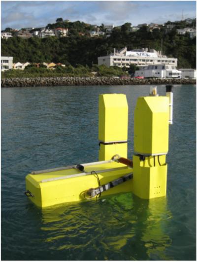 Wave Energy Technology Device in the water.