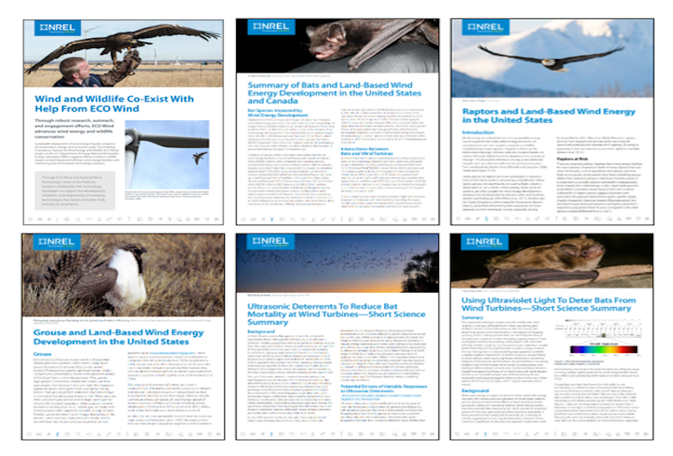 U.S. Land-Based Wind (ECO Wind) Fact Sheets