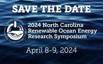 Annual North Carolina Renewable Ocean Energy Program Research Symposium Banner