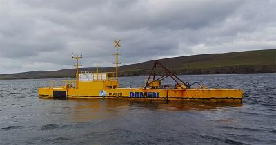 BlueTEC floating platform with a Tocardo T2 tidal turbine