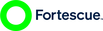 A lime green circle next to the word "Fortescue".
