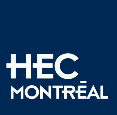 Dark blue background with "HEC MONTREAL" in white letters