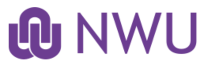 Three purple loops connected with "NWU" on the right