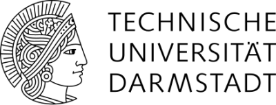 The image displays the goddess, Athena, with the words Technische Universitat Darmstadt