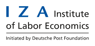 The image displays blue letters IZA and the words Institute of Labor Economics