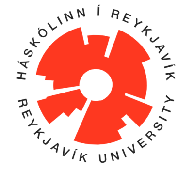 Reykjavik University written in Icelandic and English around its logo