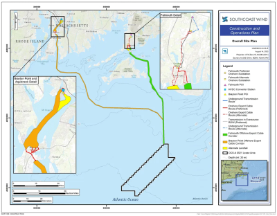 SouthCoast Wind Lease Area Map